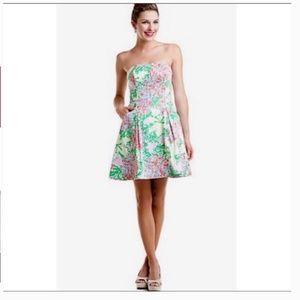 LILLY PULITZER Blossom Maripose Strapless Dress